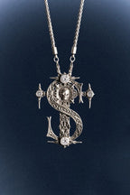 Medieval Skull Pendant Necklace