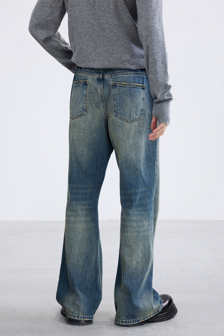 Washed Vintage Straight Jeans