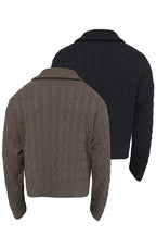Half-Zip Cable Knit Sweater