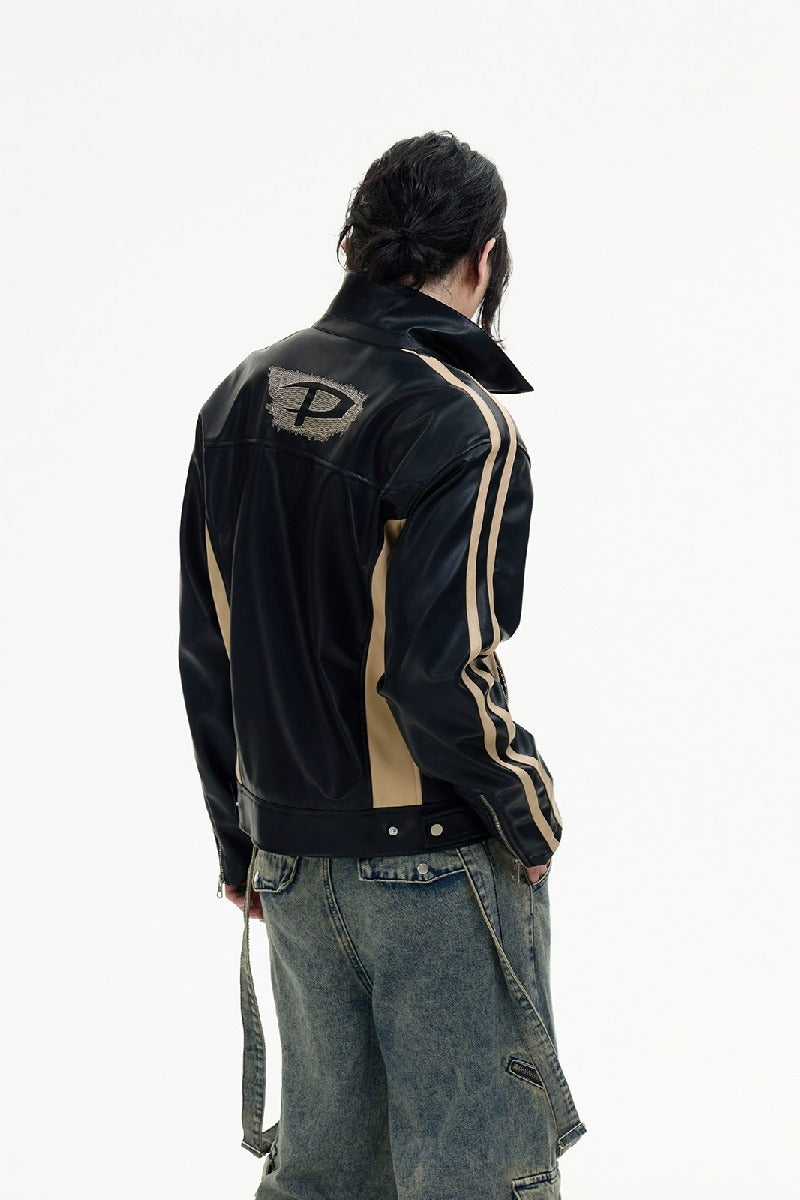 『Copping Zone』Colorblock Embroidered Sports Jacket Colorblock Embroidered Sports Jacket – Copping Zone