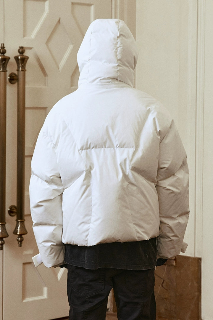 White Duck Down Puffer Jacket