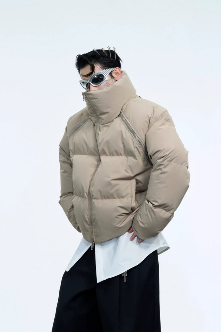 Cropped Heavyweight Puffer Jacket