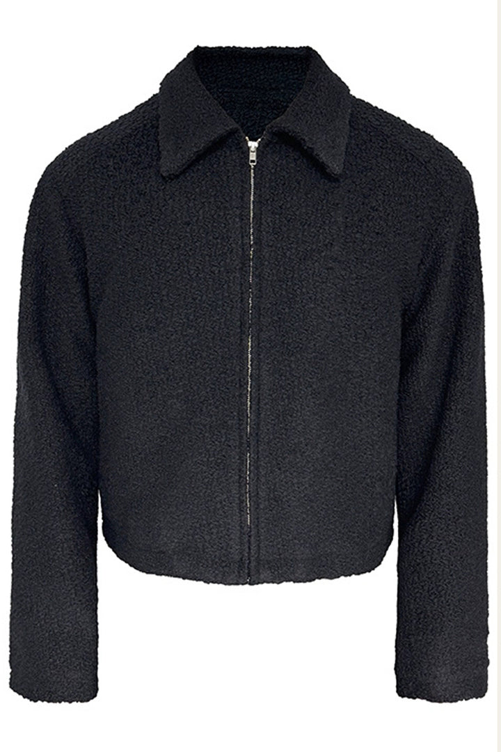 Textured Wool Short Jacket