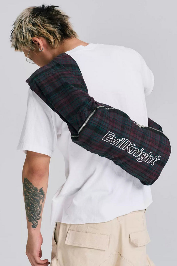 Dual-Purpose Plaid Cotton Jacket