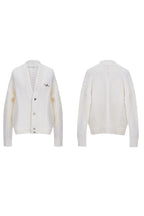 Vintage Ribbed V-Neck Knit Sweater