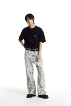 Painted Straight Jeans