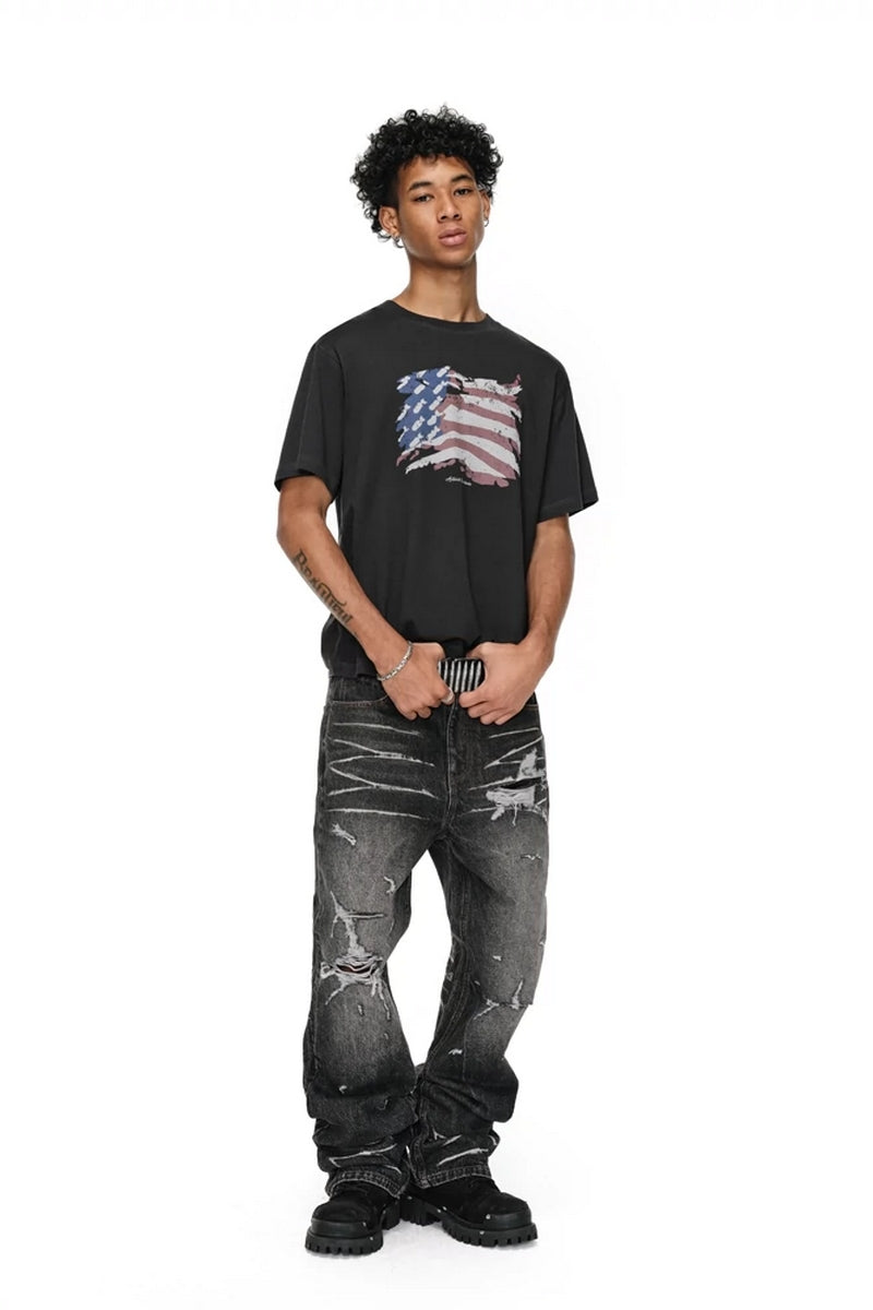 『Copping Zone』Anti-War Missile Print T-Shirt Anti-War Missile Print T-Shirt – Copping Zone
