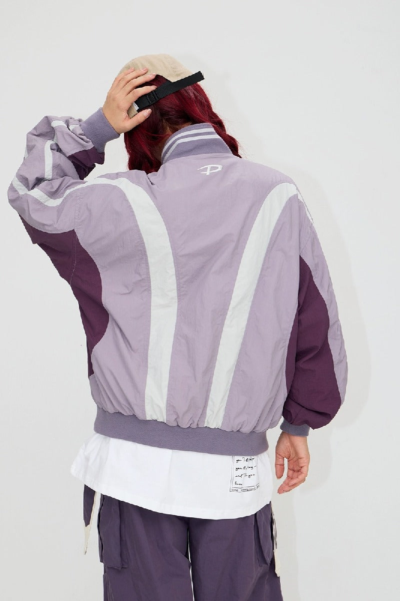 Vintage Colorblock Pullover Jacket