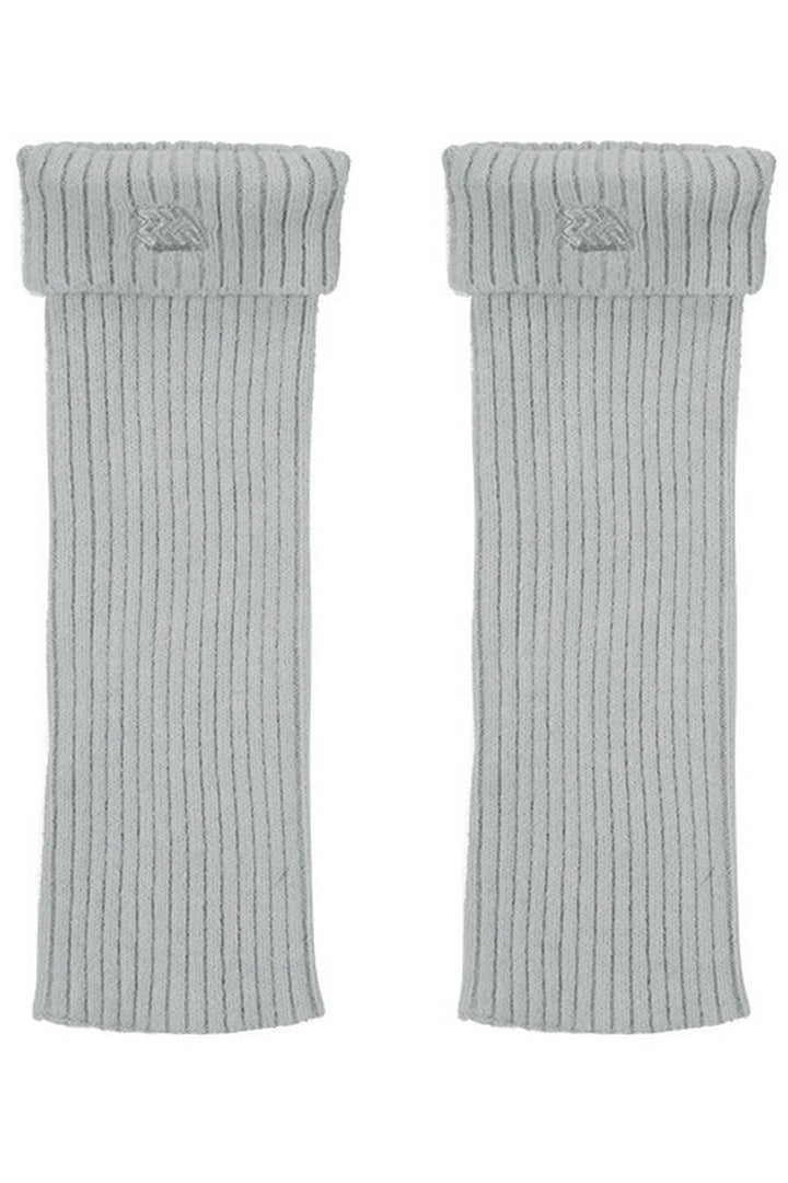 Embroidered Knit Leg Warmers