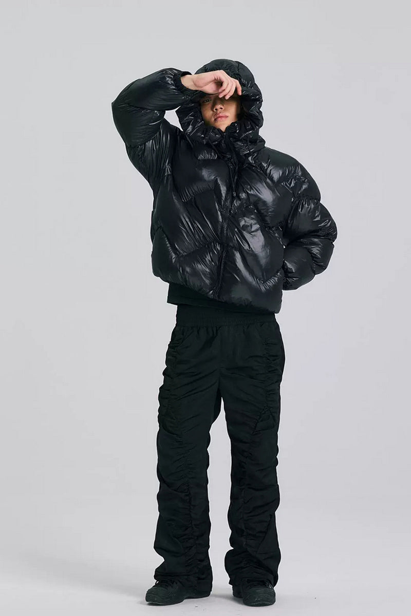 Cloud Arrow Puffer Hoodie Jacket