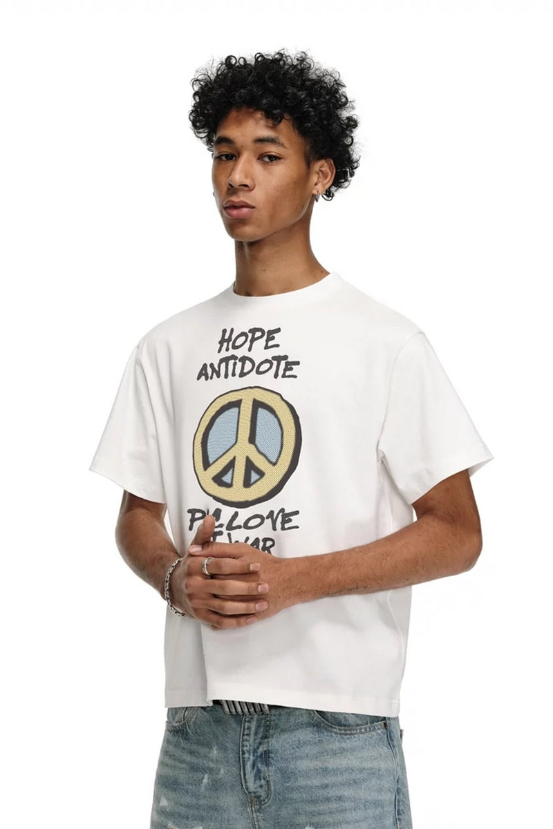 Anti-War Graphic Print T-Shirt