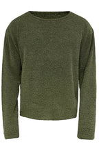 Ribbed Boat Neck Long Sleeve