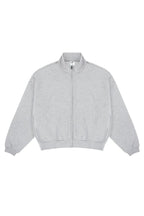 Cropped Oversized Zip Sweatshirt