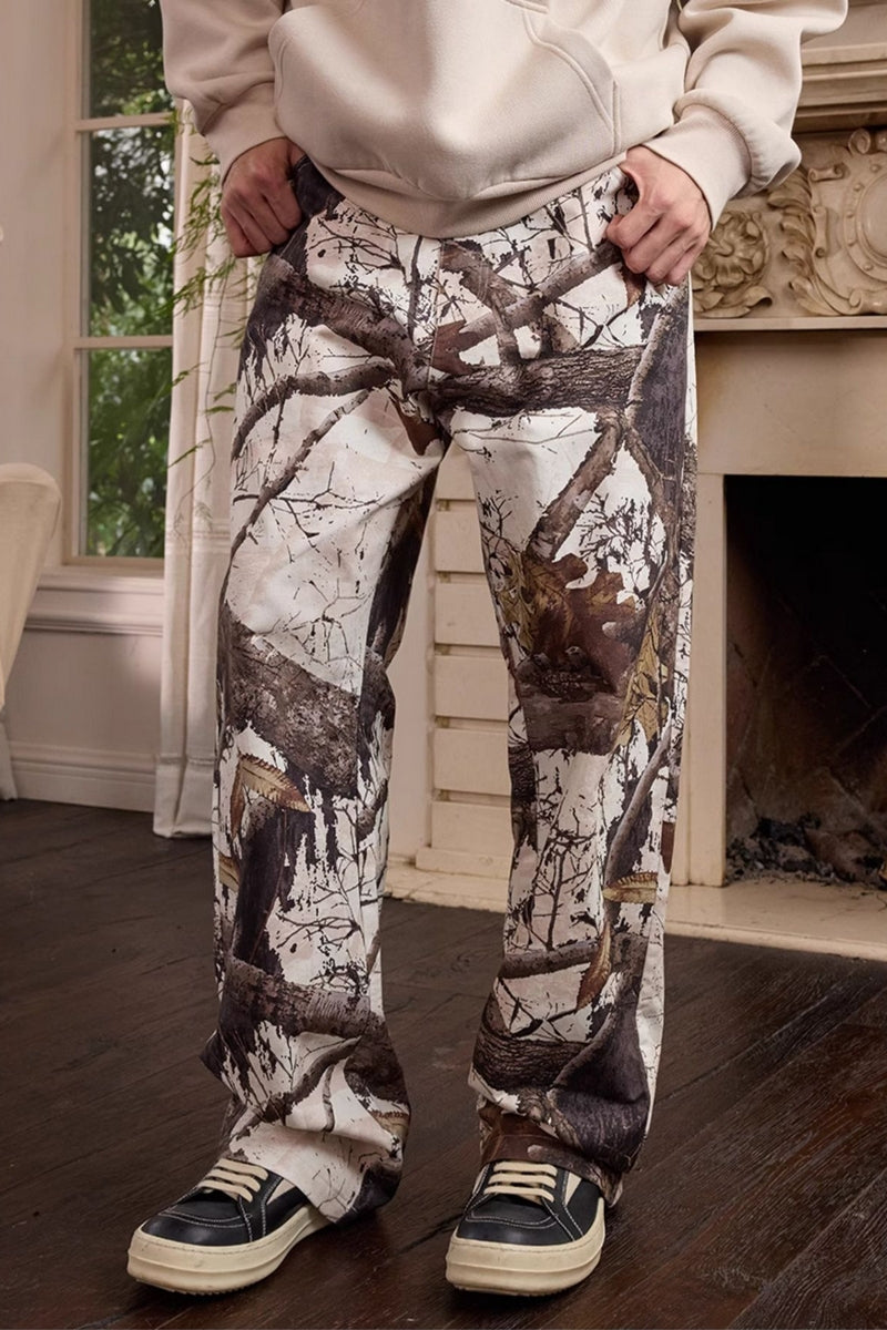 Camo Tree Branch Workwear Pants