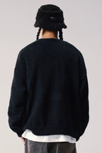 Jacquard Knit Crewneck Sweater