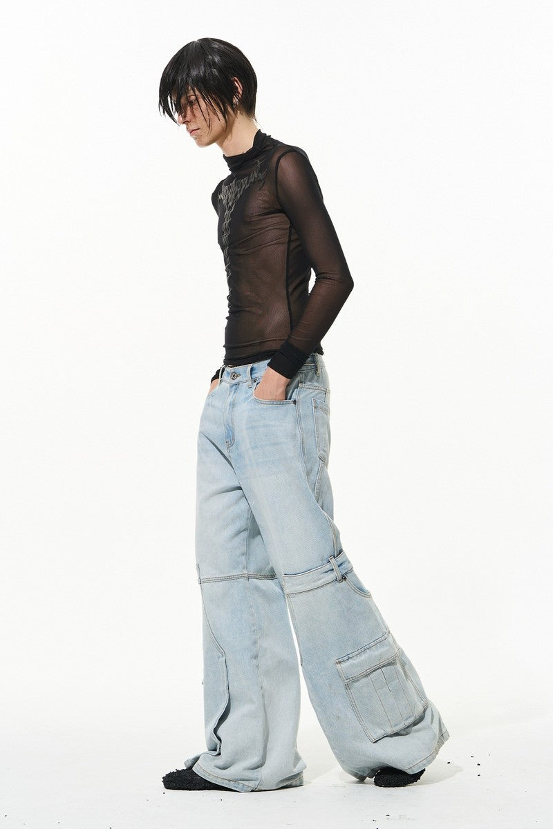 Double Cuff Utility Jeans