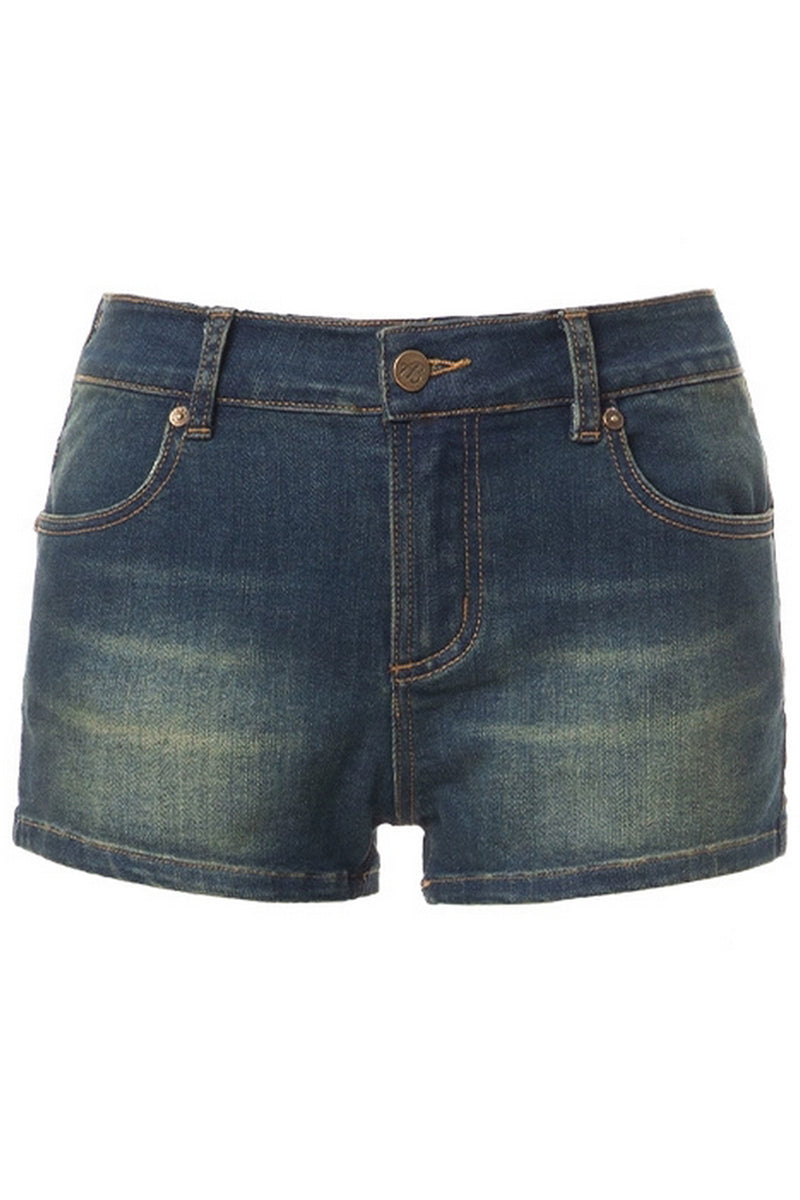 High-Waist Denim Hot Shorts