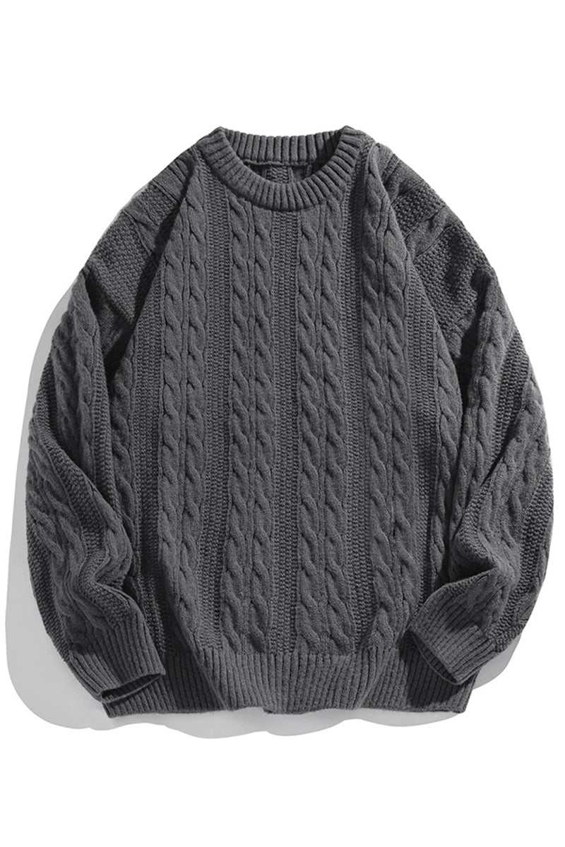 Cable-Knit Vintage Sweater