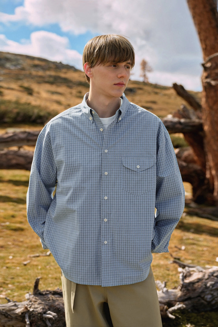 Japanese Cotton Plaid Flannel Shirt