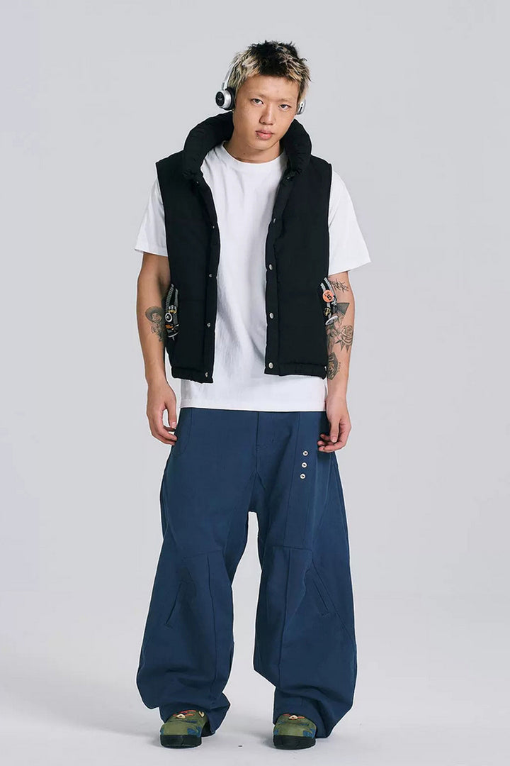 U-Shaped Collar Utility Vest