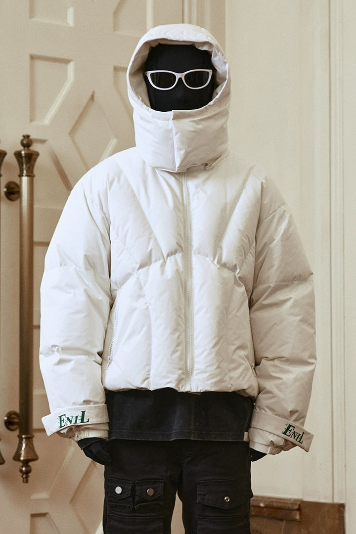 White Duck Down Puffer Jacket