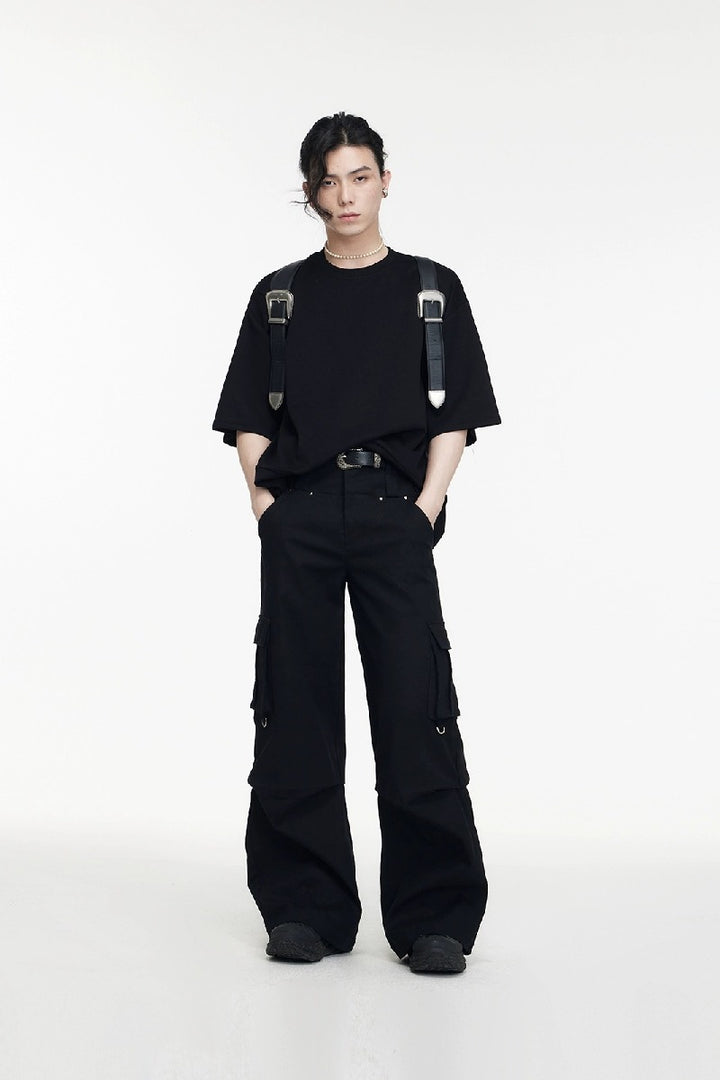 Double Waist Pocket Cargo Pants