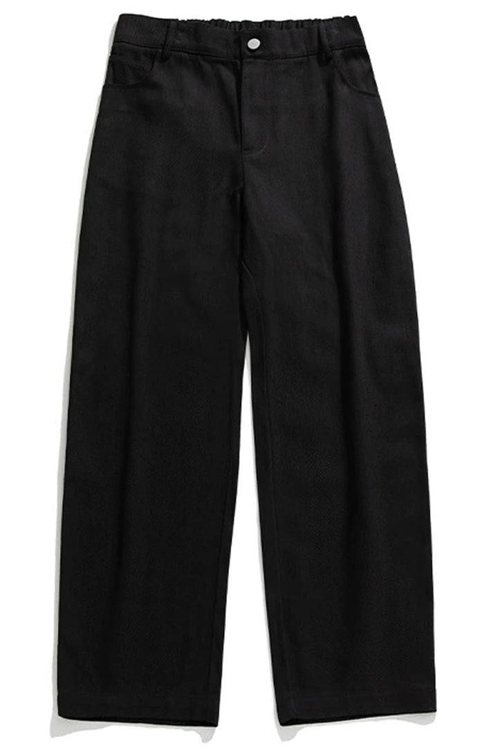 Washed Cotton Relaxed Trousers