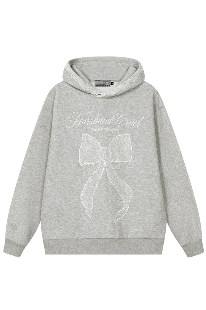 Ballet Lace Bowknot Hoodie