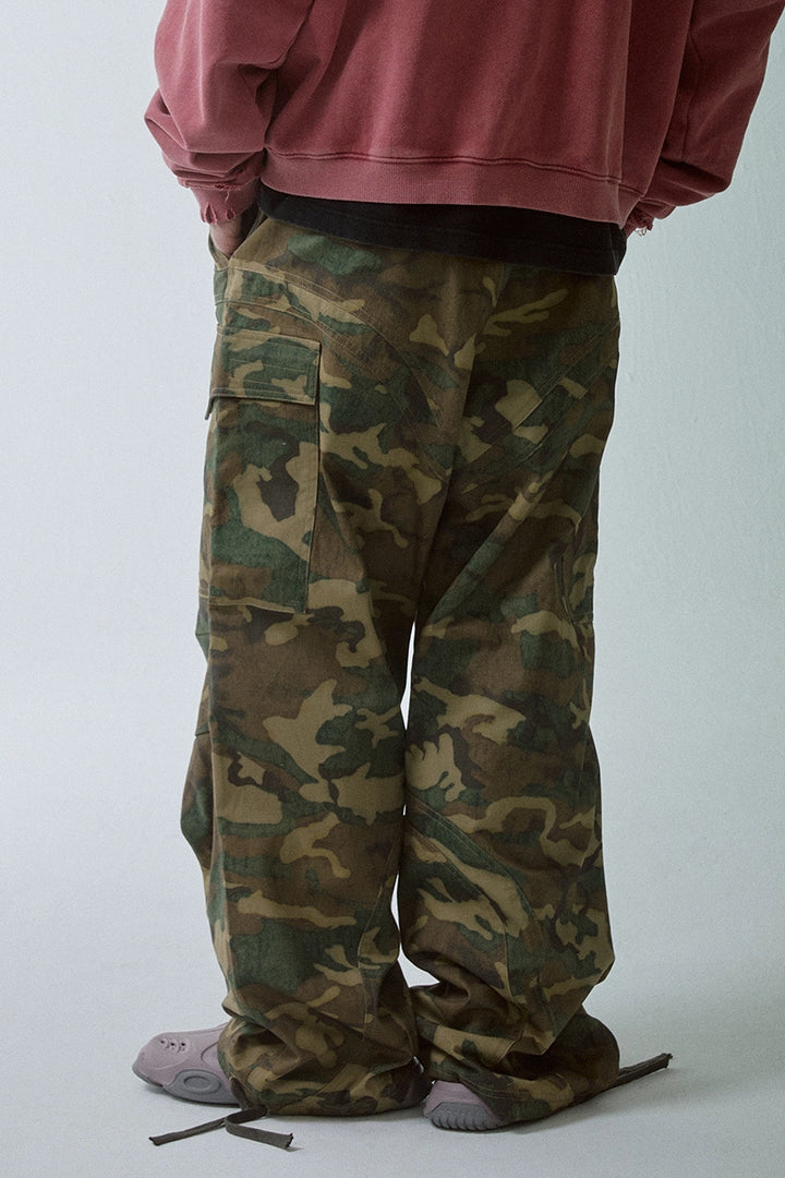 Camo Cargo Paratrooper Pants