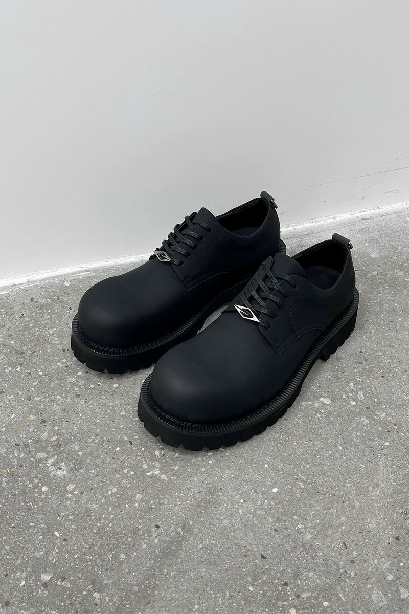 Chunky Matte Derby Shoes
