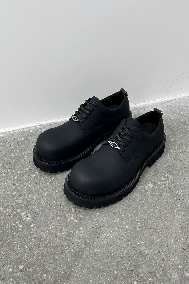 Chunky Matte Derby Shoes