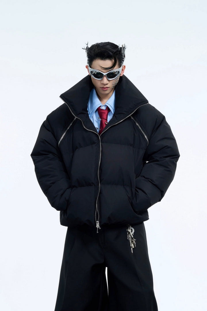 Cropped Heavyweight Puffer Jacket