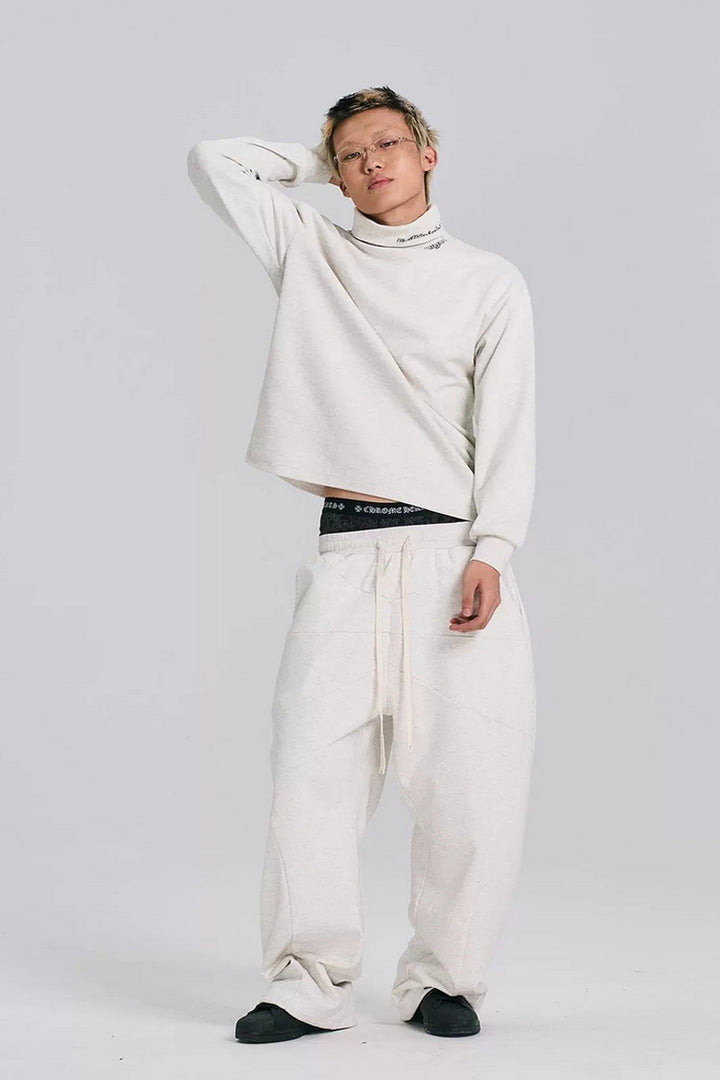 Fleece Lined Straight Sweatpants