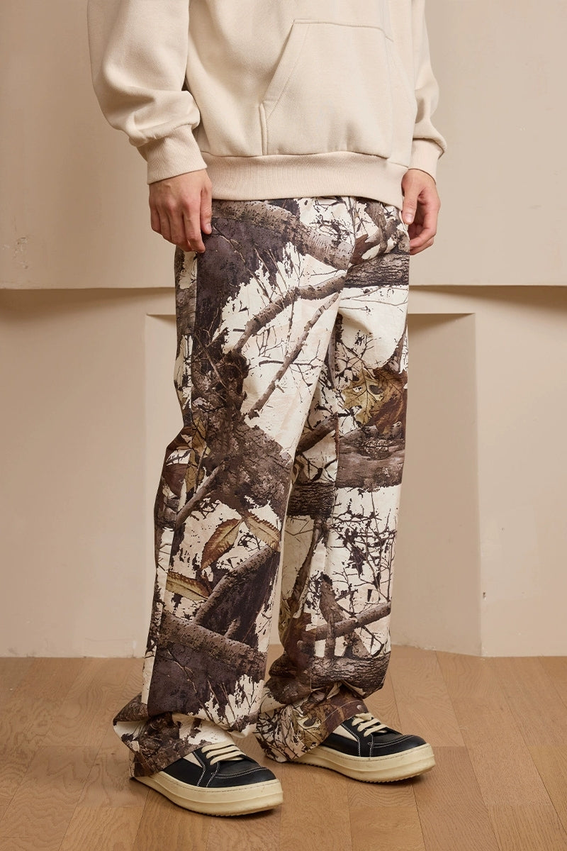 Camo Tree Branch Workwear Pants