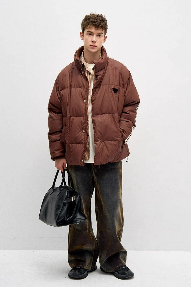 Retro Three-Stripes Down Jacket