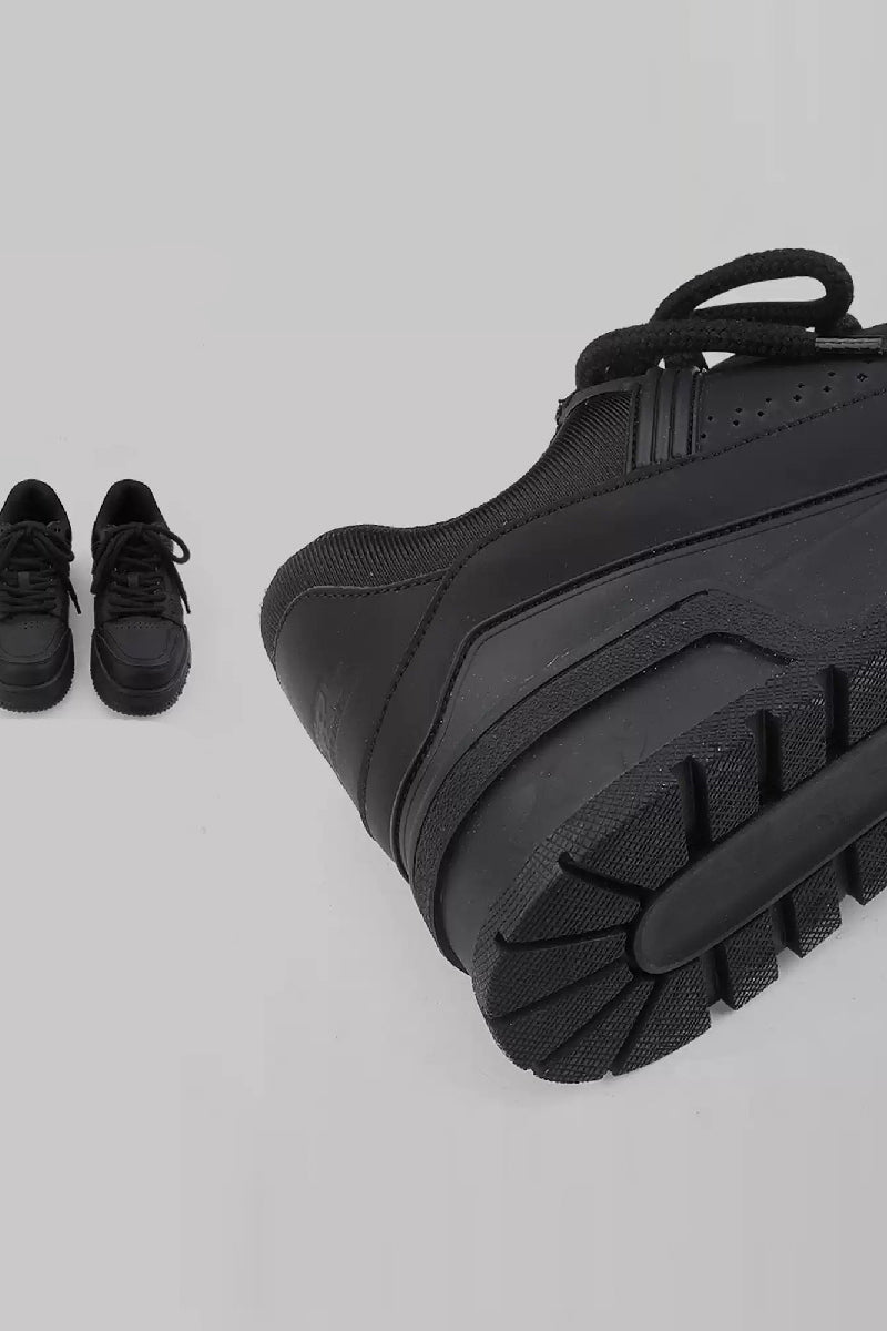 Breathable All-Black Sneakers