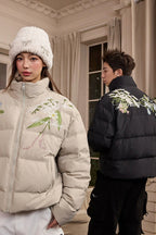 Classic Floral Embroidery Graphene Jacket