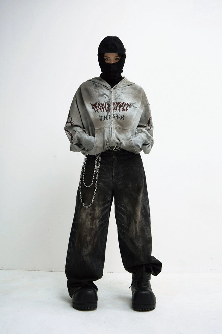 Detachable Mask Dirty Hoodie