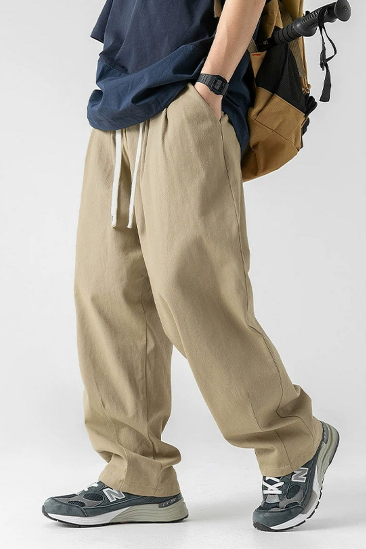 Japanese Relaxed Cotton Trousers