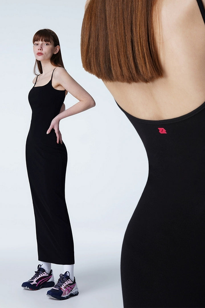 Backless Slim Fit Maxi Dress