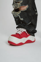 Chunky Platform Red Shoes