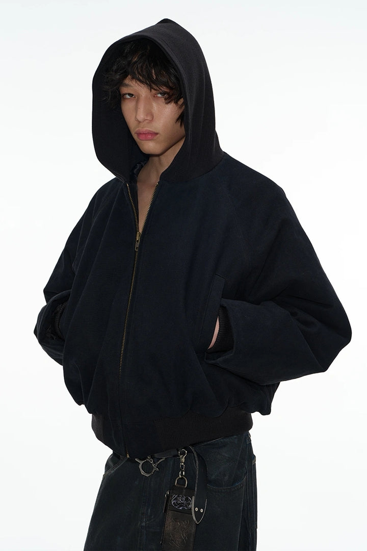 Canvas Hooded Bomber