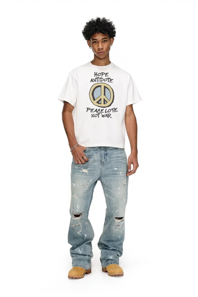『Copping Zone』Anti-War Missile Print T-Shirt Anti-War Graphic Print T-Shirt – Copping Zone