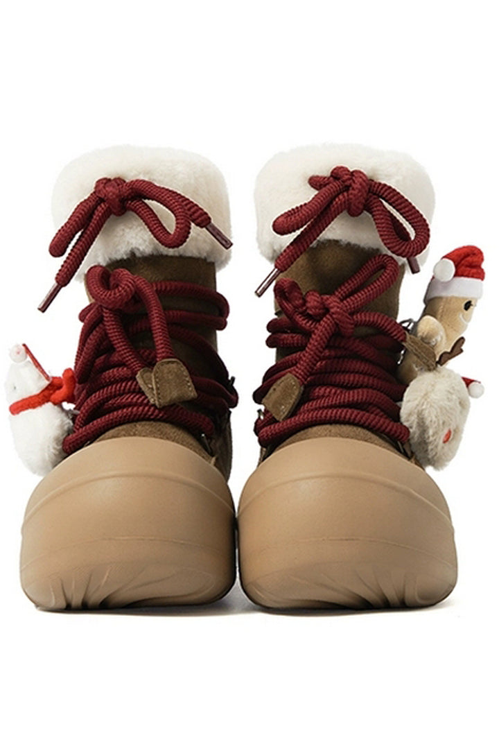 Fur-Lined Snow Boots