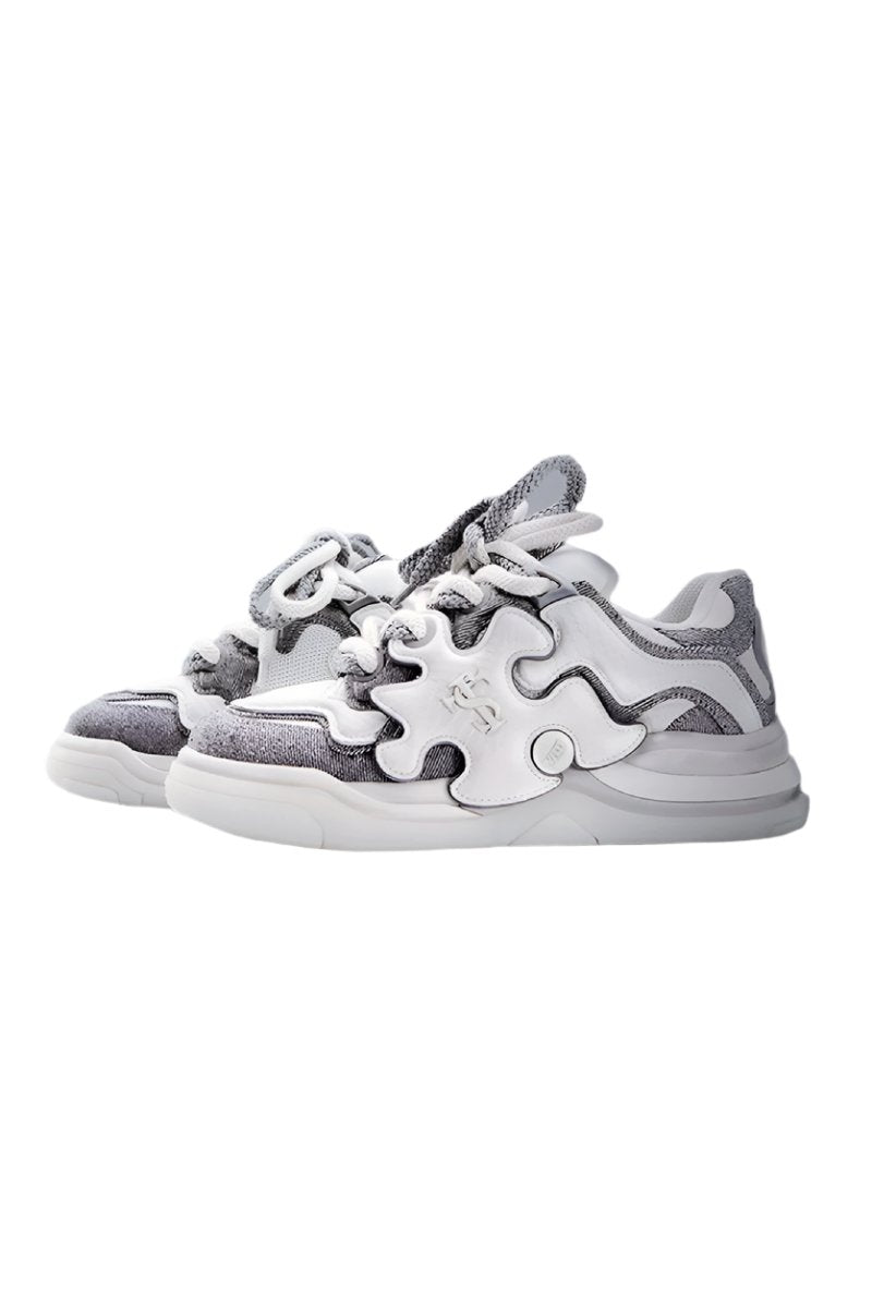 YADcrew Collab Puzzle Skate Sneakers