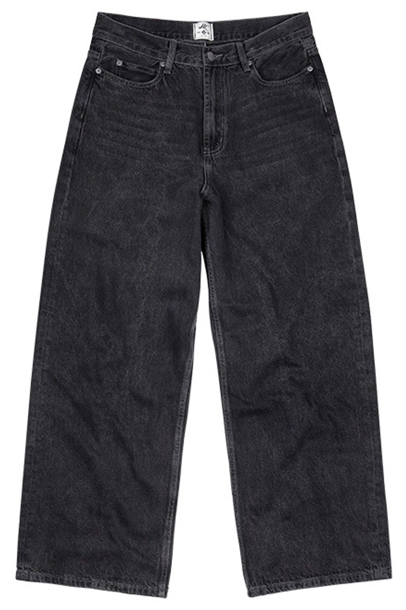 【NONCODE】Keely Damage Black Denim Pants LOW WAISTED DENIM USED BLACK – NO/FAITH STUDIOS