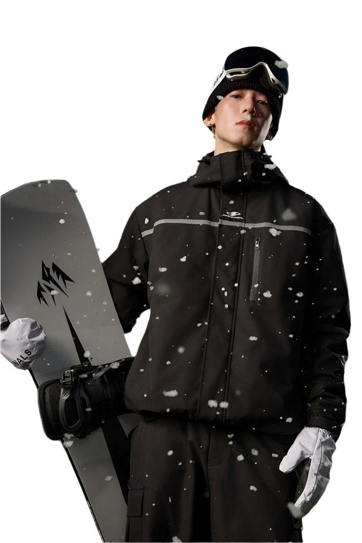 Waterproof Insulated Embroidered Ski Jacket