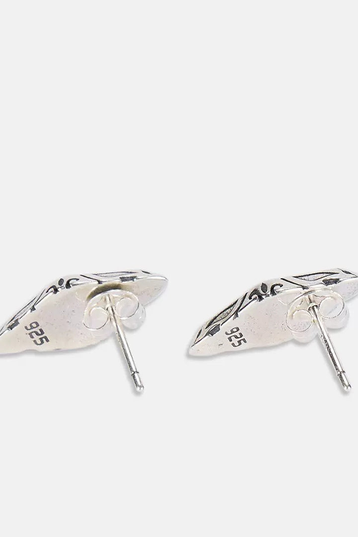 Silver Stamp Earrings