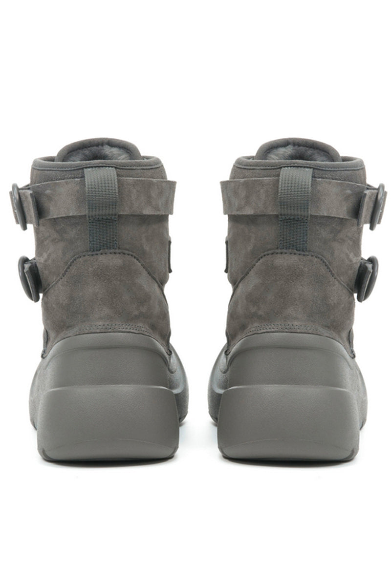 Leather Wool Snow Boots