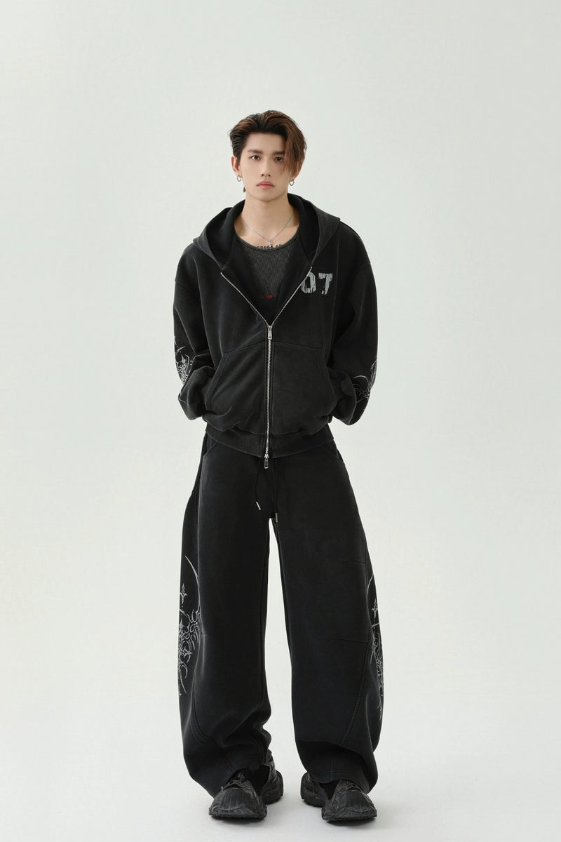 トップス Tribal Zip Up Hooded Sweatshirt tribal viking contrast print zipper hoodie - Temu